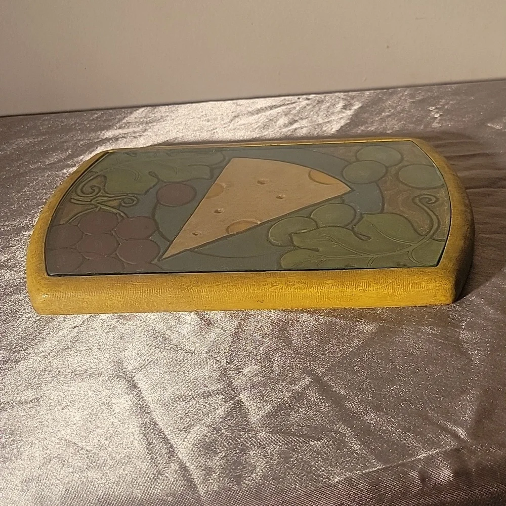 Joie de Vivre Glass Top Serving Tray